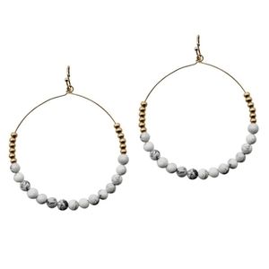 Women's Boho Dangling Earrings | White